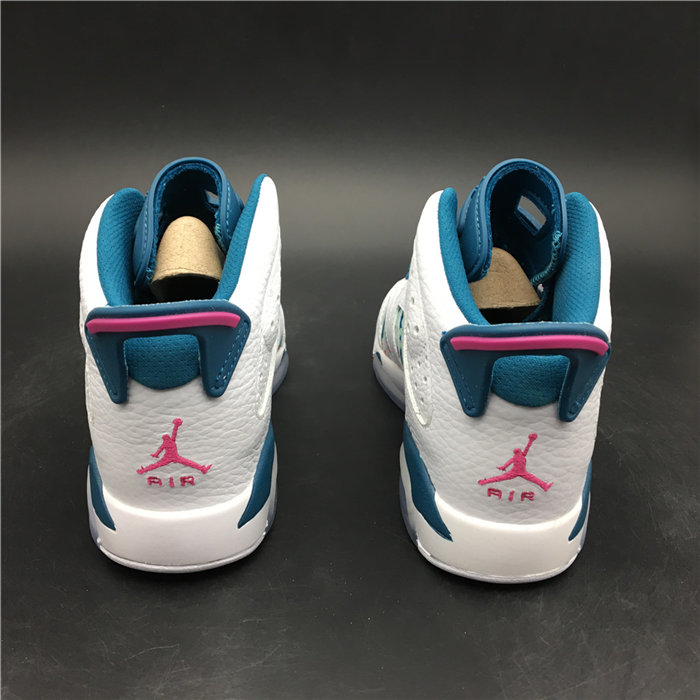 Jordan 6 Retro White Laser Fuchsia Green Abyss 543390 153