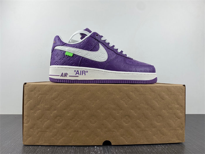 l**is V*t*n nike air force 1 low by purple white