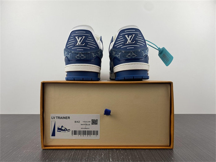 l**is V*t*n lv trainer monogram denim white blue 1a9jgn