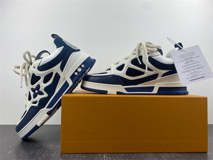 l**is V*t*n lv skate sneaker marine white 1aarrl
