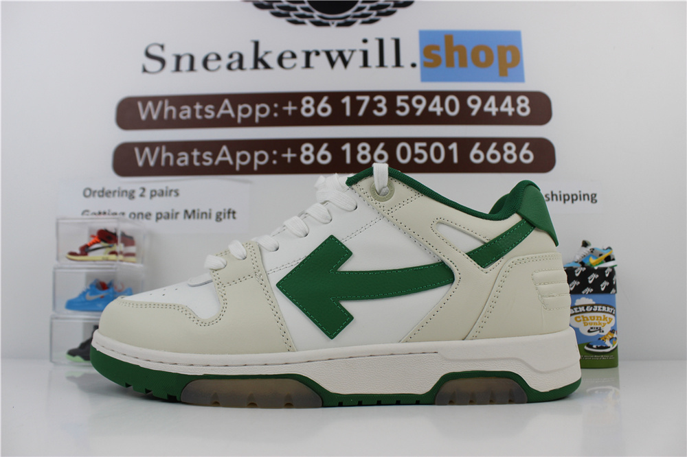 Off-White Out Of Office White Green