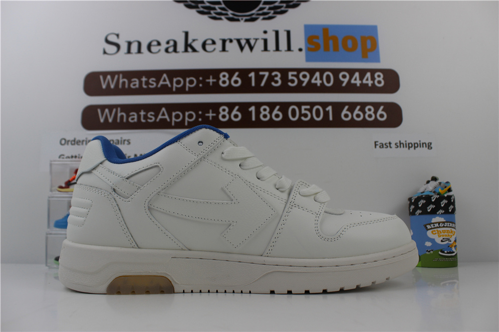 OFF-WHITE Out Of Office For Walking White Blue 0030145