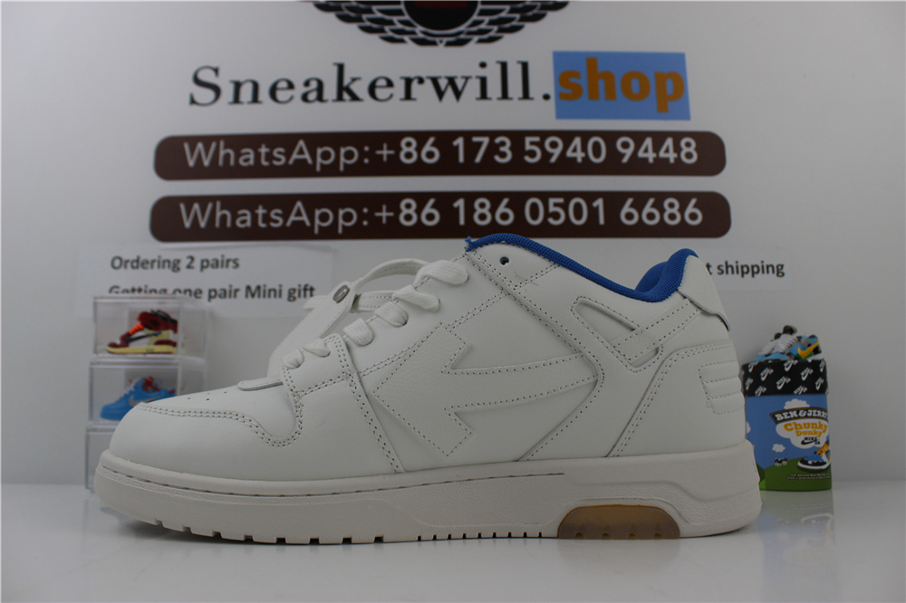 OFF-WHITE Out Of Office For Walking White Blue 0030145