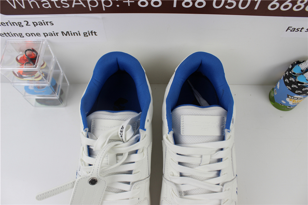 OFF-WHITE Out Of Office For Walking White Blue 0030145