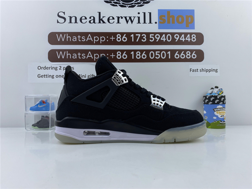 Air Jordan 4 Black Silver