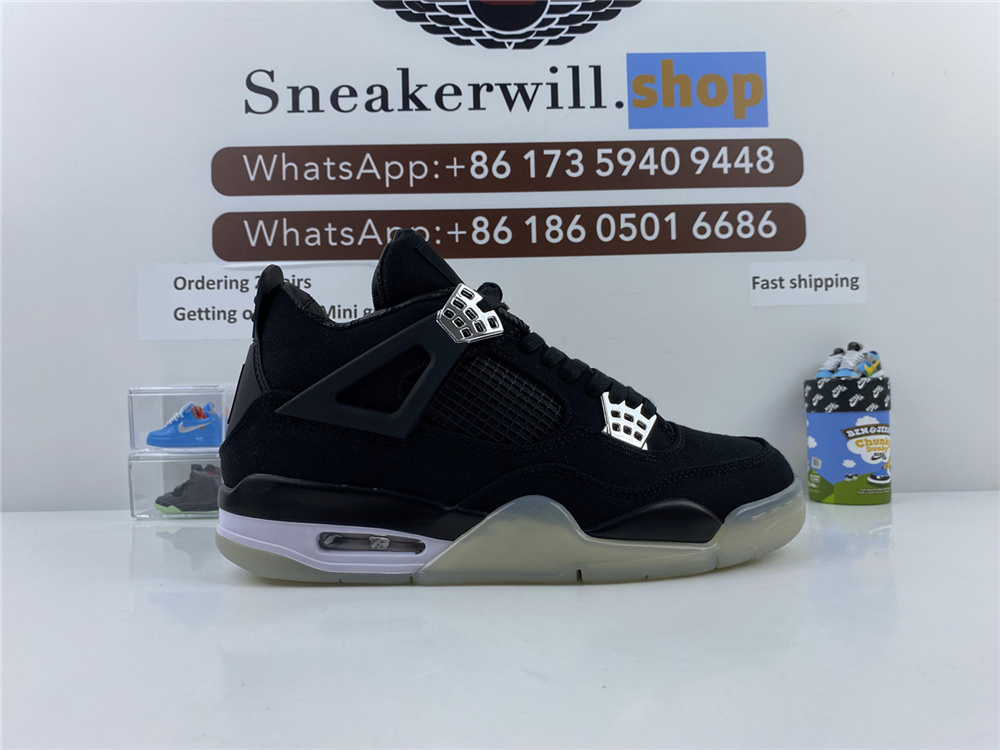 Air Jordan 4 Black Silver
