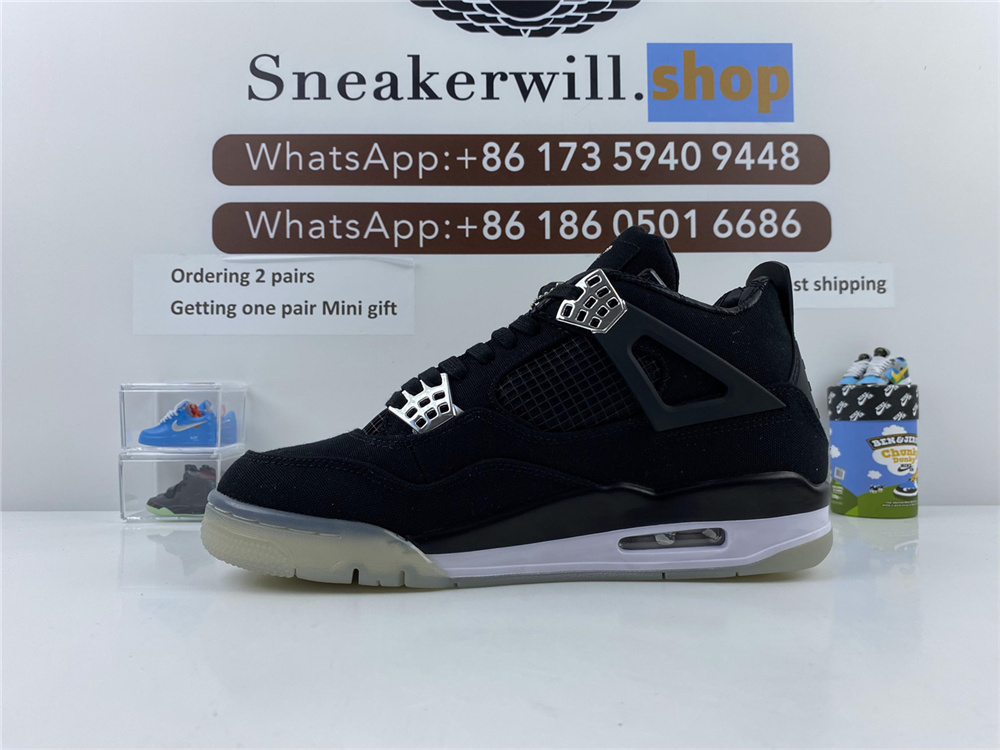 Air Jordan 4 Black Silver