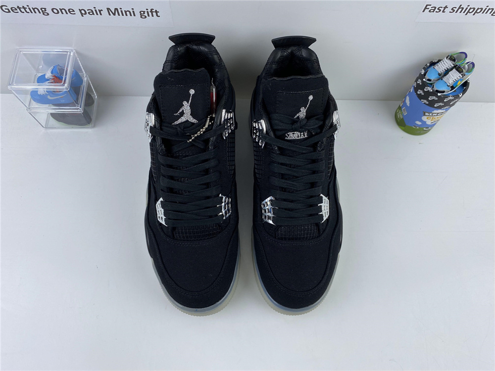 Air Jordan 4 Black Silver