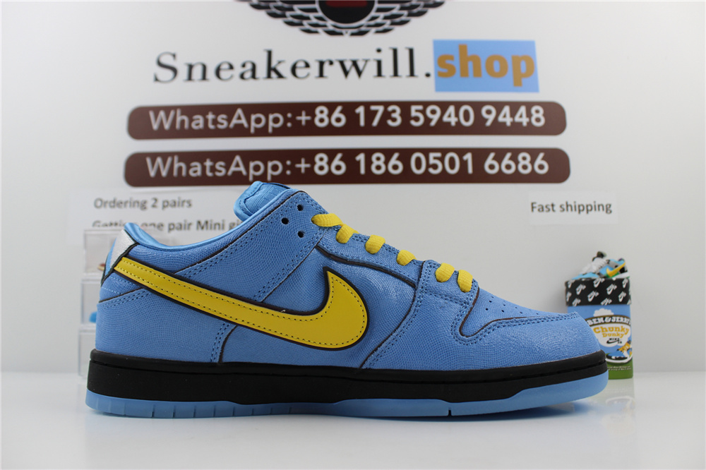 The Powerpuff Girls X Dunk Low Bubbles Blue