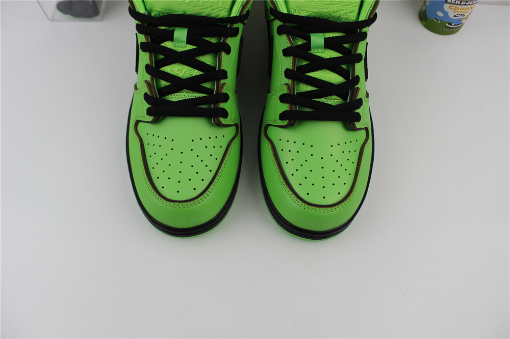 The Powerpuff Girls X Dunk Low Bubbles Green