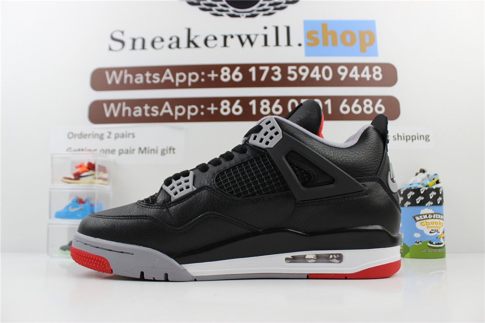 GOAT Air Jordan 4 Bred Reimagined