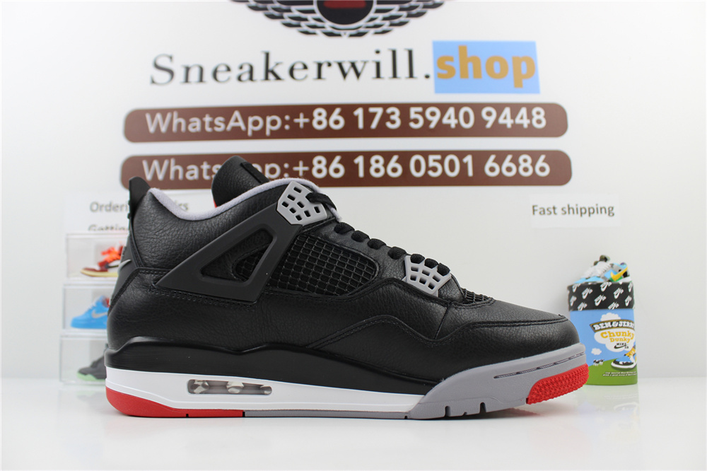GOAT Air Jordan 4 Bred Reimagined