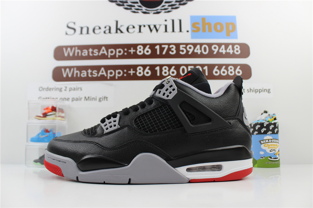 GOAT Air Jordan 4 Bred Reimagined