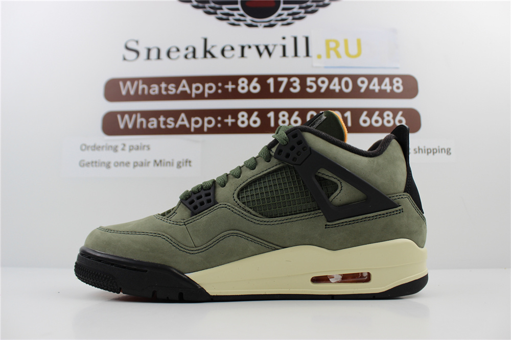 GOAT Air Jordan 4 Retro Deep Green Olive
