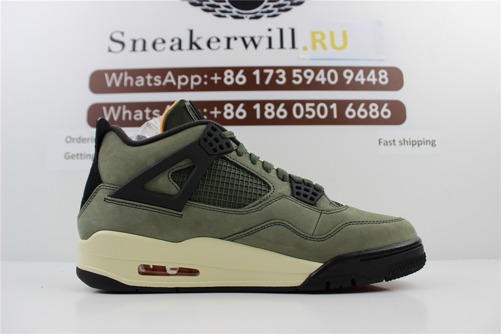 GOAT Air Jordan 4 Retro Deep Green Olive