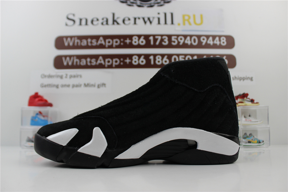 GOAT Air Jordan 14 Black White