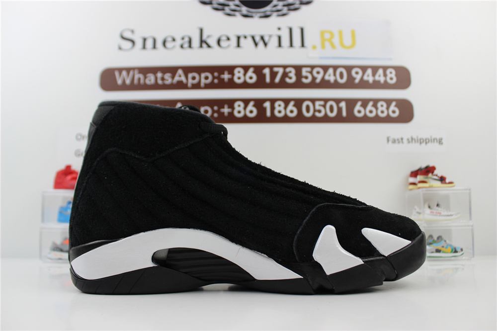 GOAT Air Jordan 14 Black White