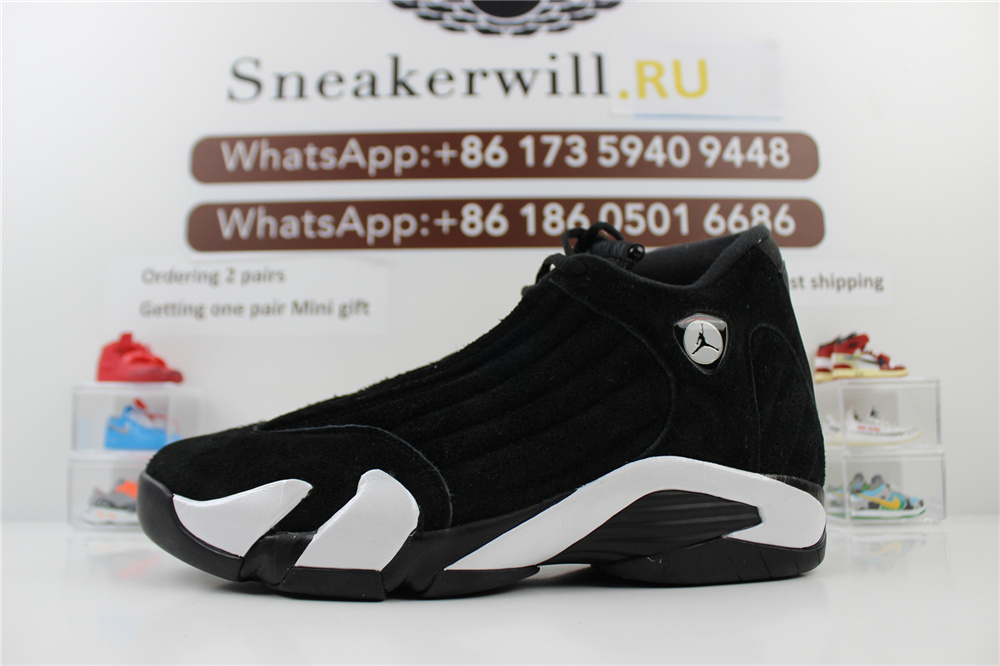 GOAT Air Jordan 14 Black White