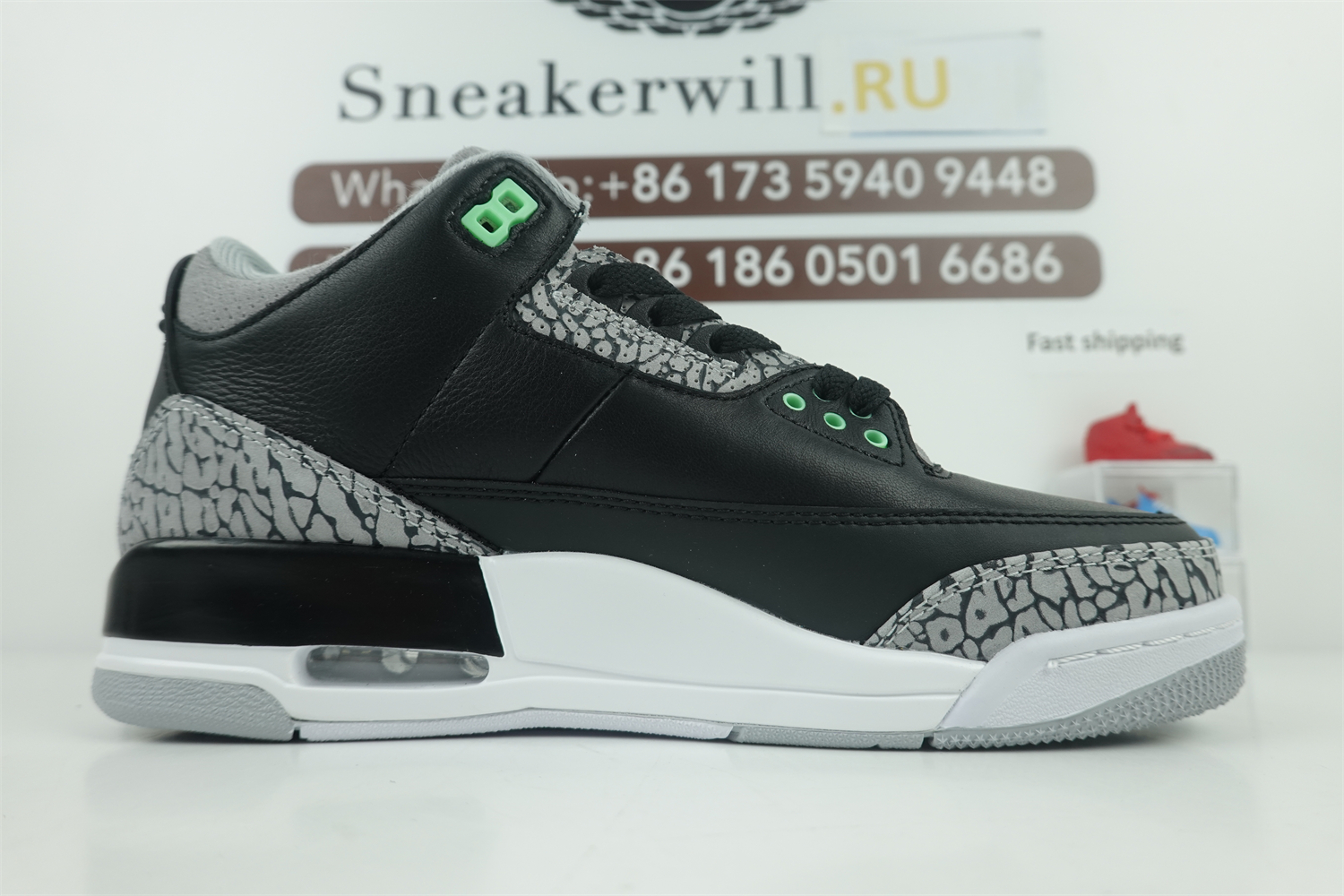 GOAT Air Jordan 3 Green Glow