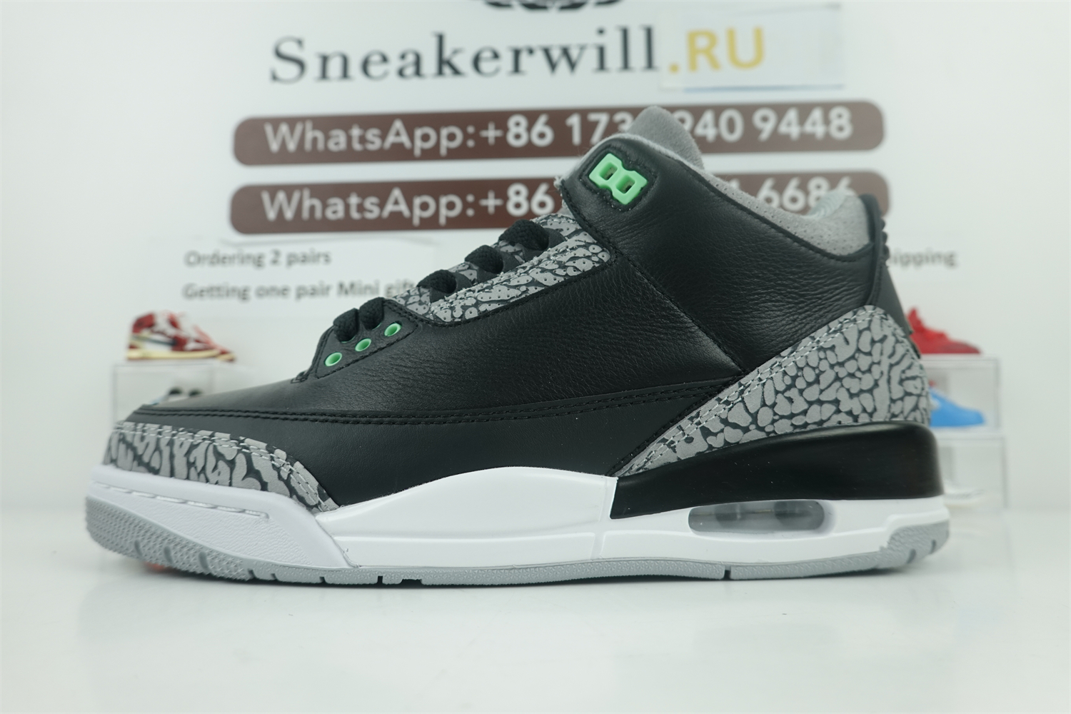 GOAT Air Jordan 3 Green Glow