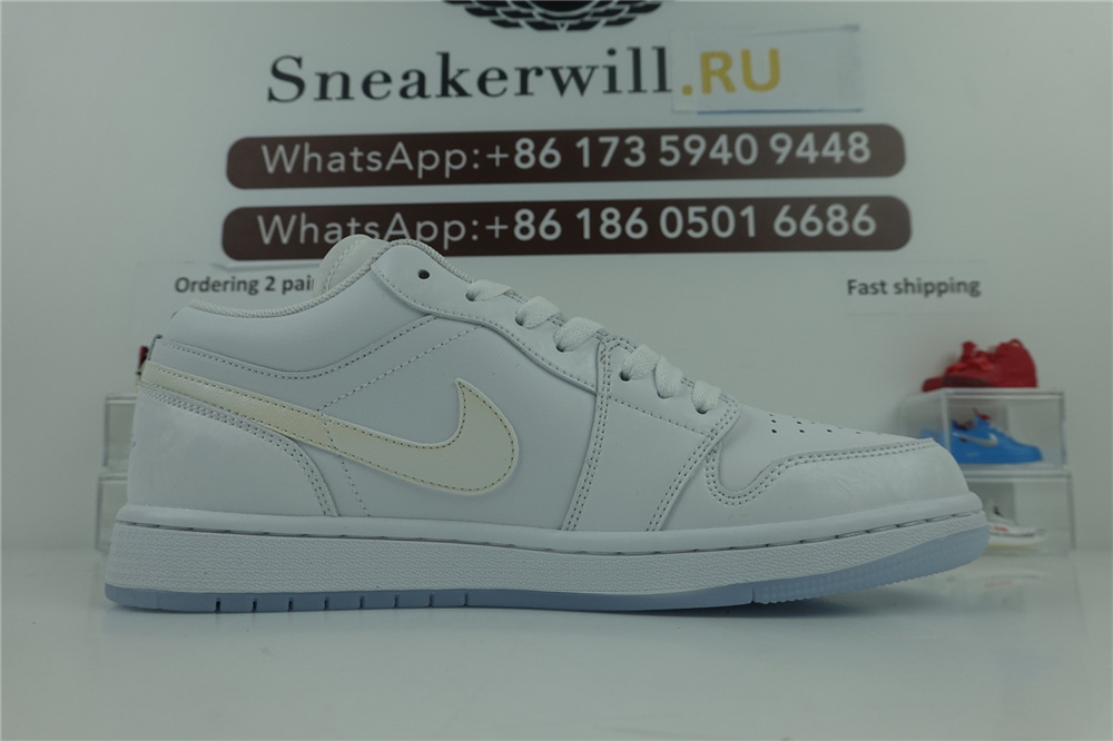 1代 Air Jordan 1 Low White Silver