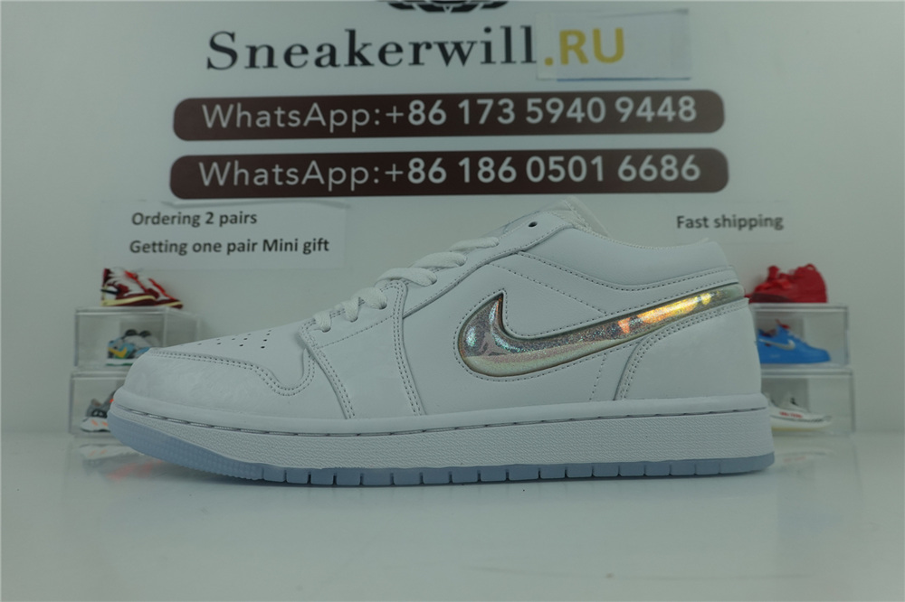 1代 Air Jordan 1 Low White Silver