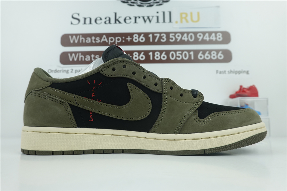 GOAT Travis Scott x Air Jordan 1 Low OG Olive