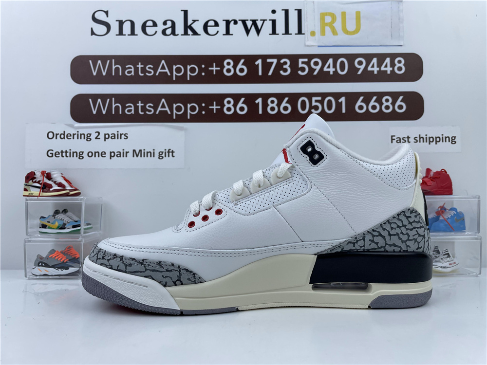 GOAT Air Jordan 3 “White Cement Reimagined”