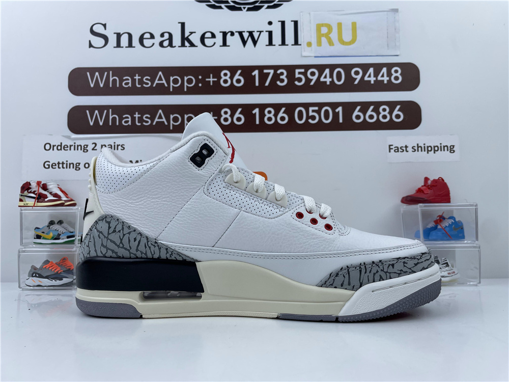 GOAT Air Jordan 3 “White Cement Reimagined”