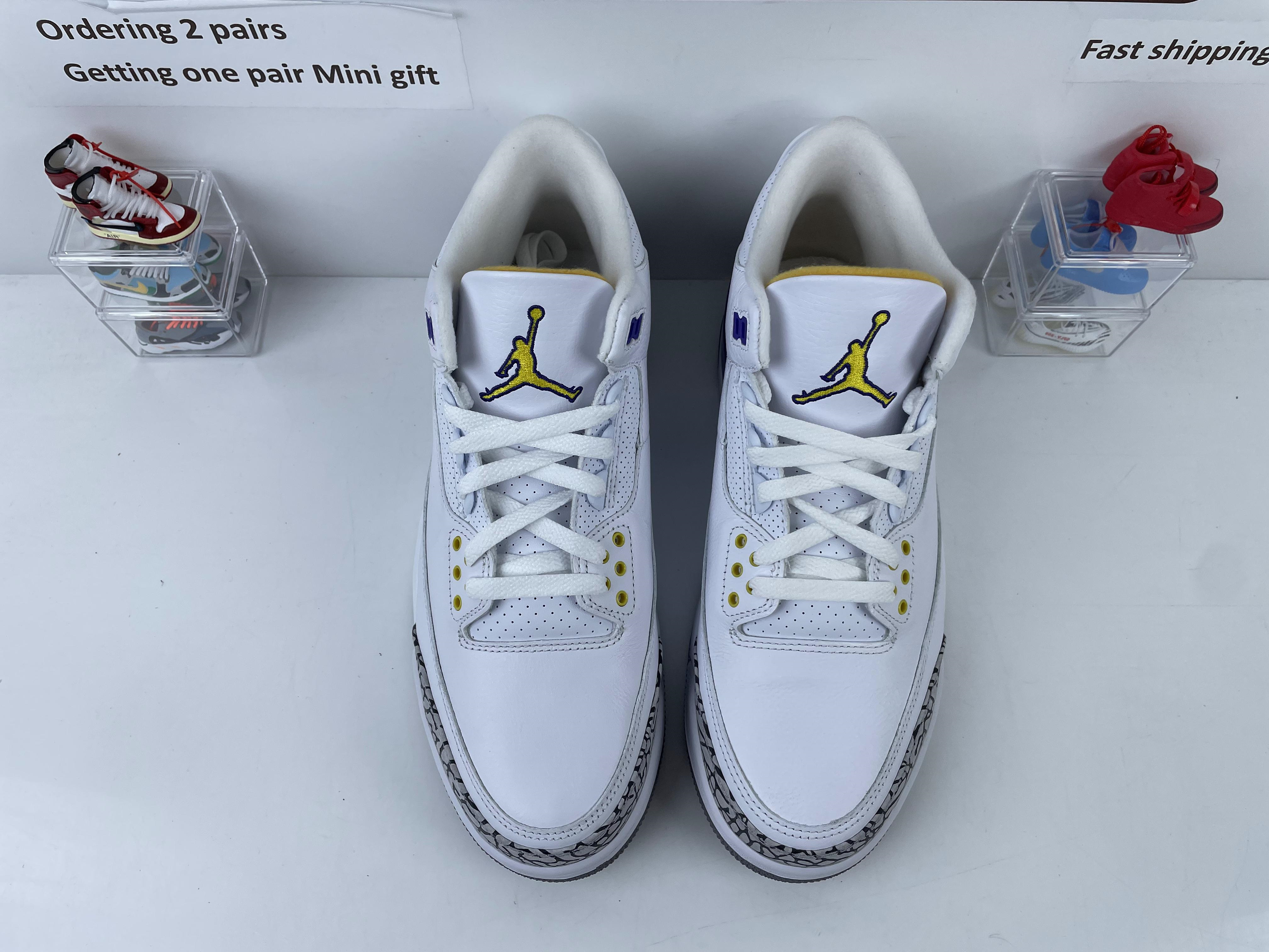 GOAT Air Jordan 3 Retro OG White Purple