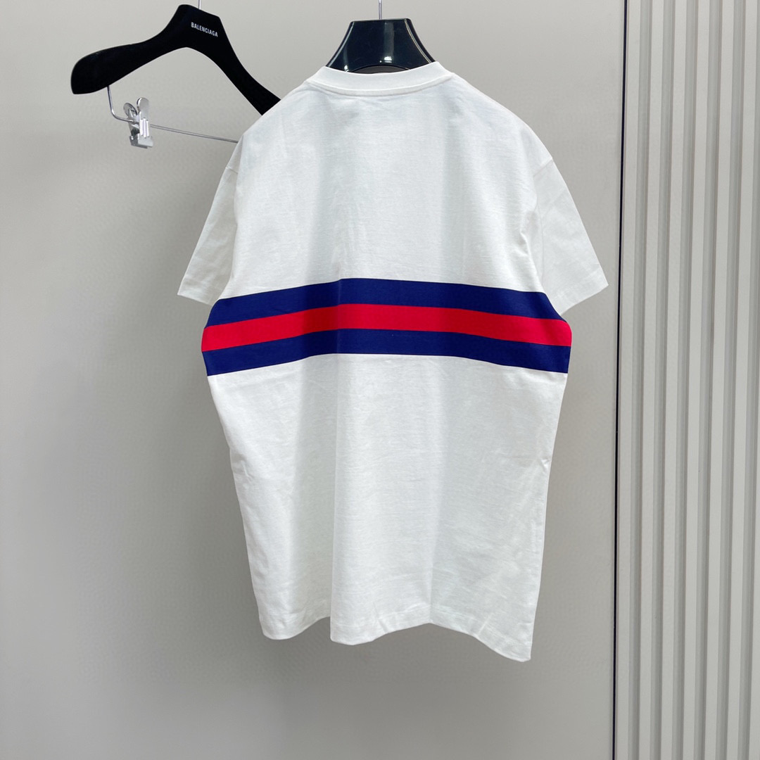 GUC White Blue T-shirt