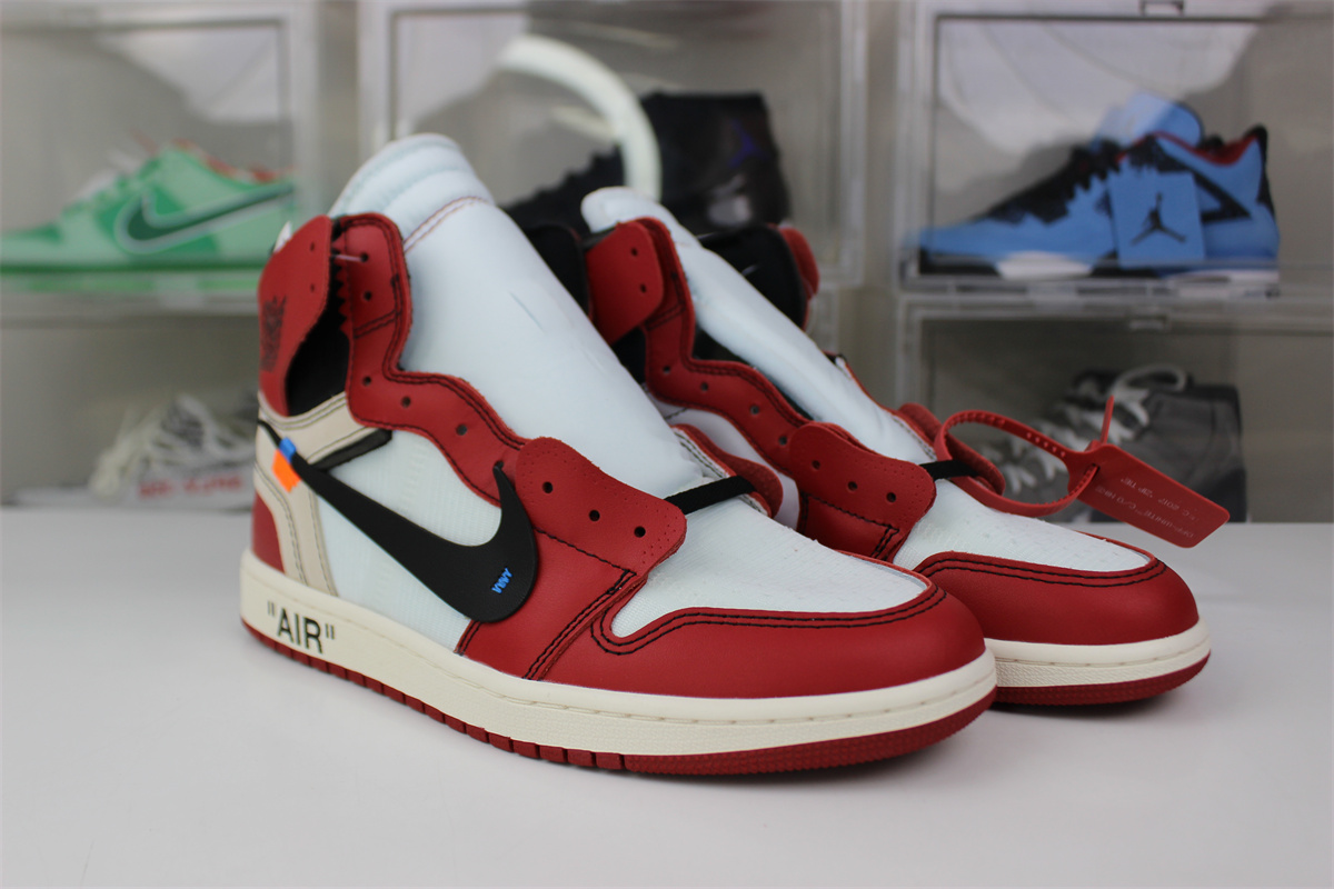 GOAT Air Jordan 1 OFF-WHITE Red Chicago