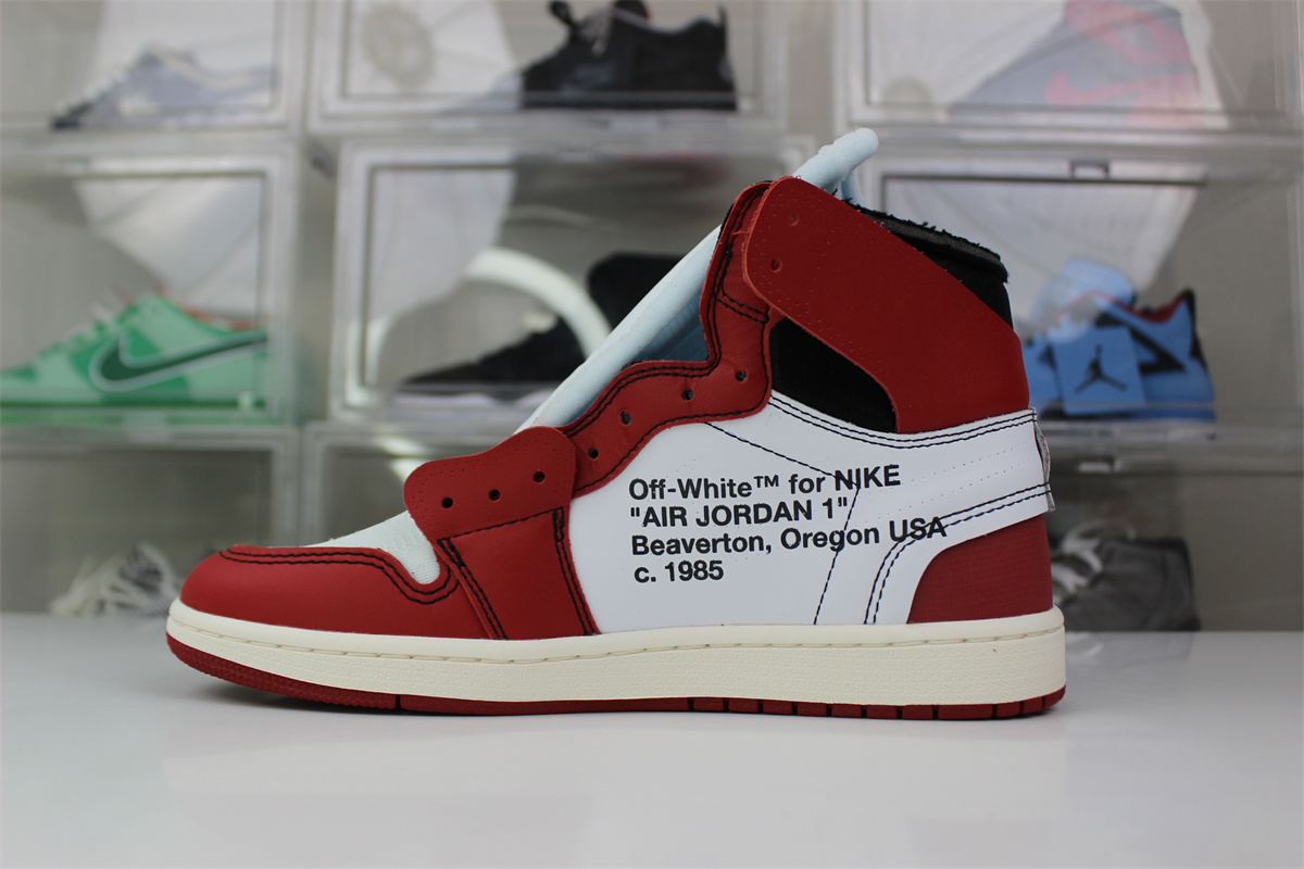 GOAT Air Jordan 1 OFF-WHITE Red Chicago