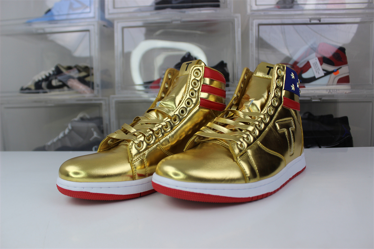 Gold Trump The Never Surrender High-Tops