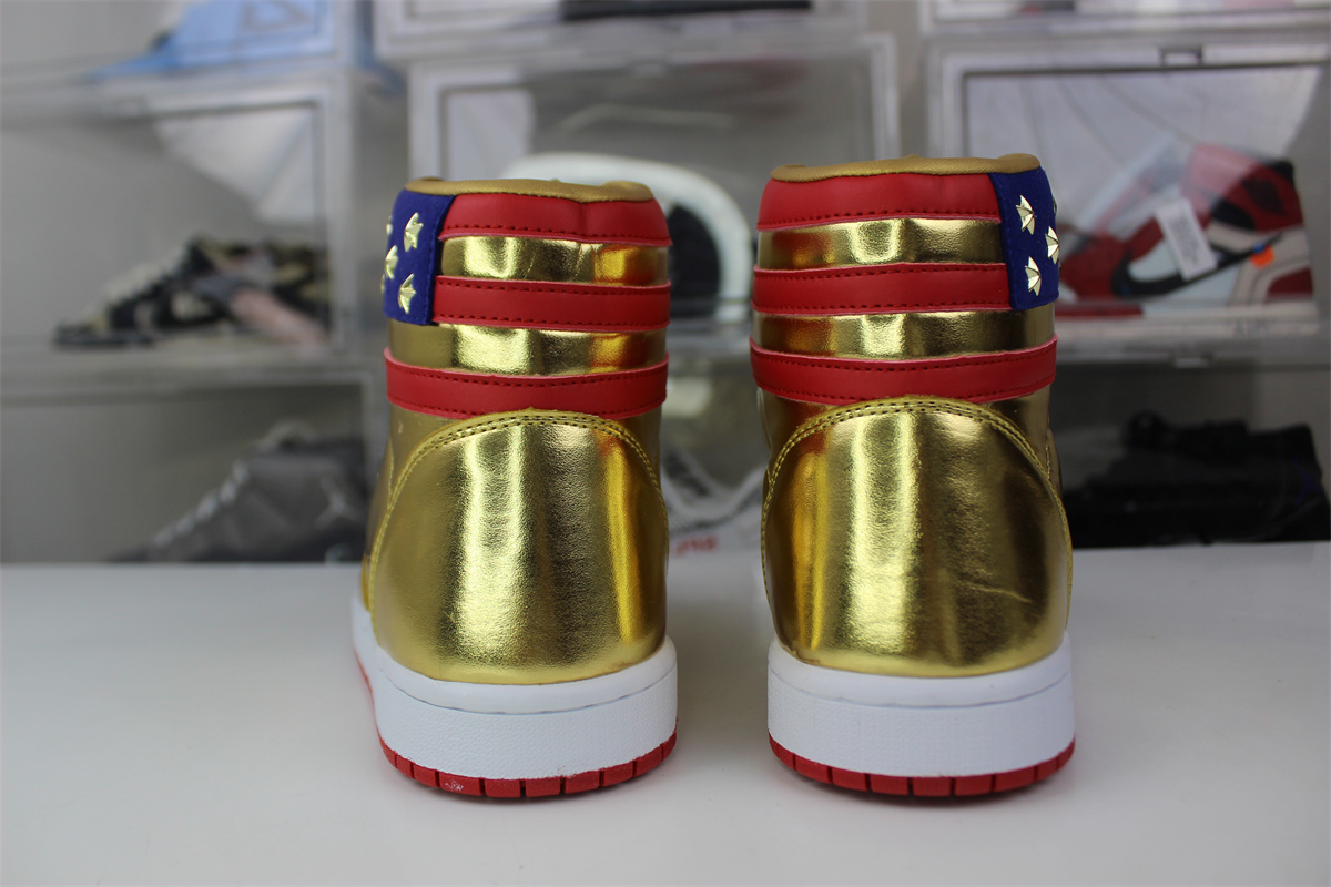 Gold Trump The Never Surrender High-Tops