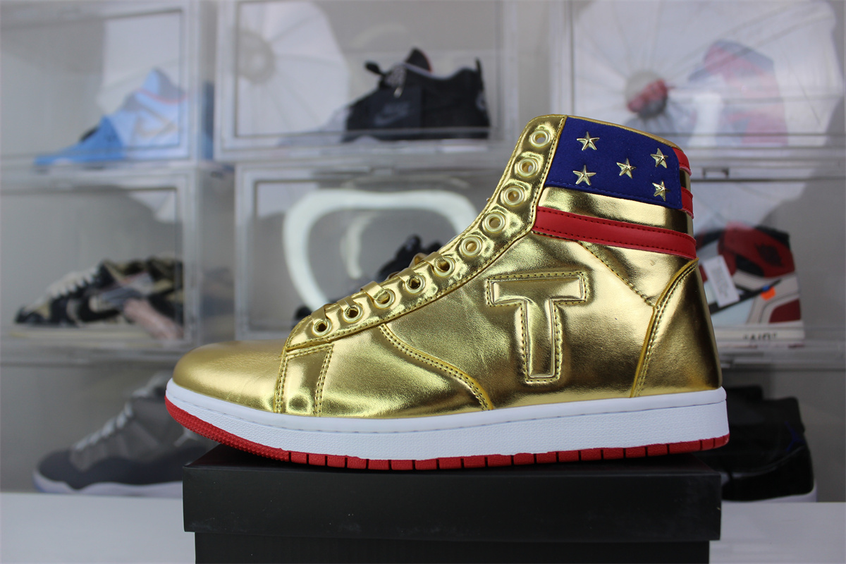 Gold Trump The Never Surrender High-Tops