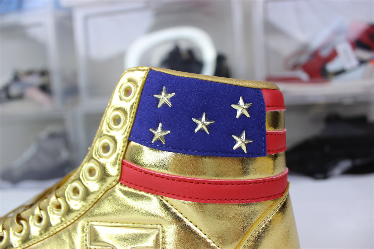Gold Trump The Never Surrender High-Tops