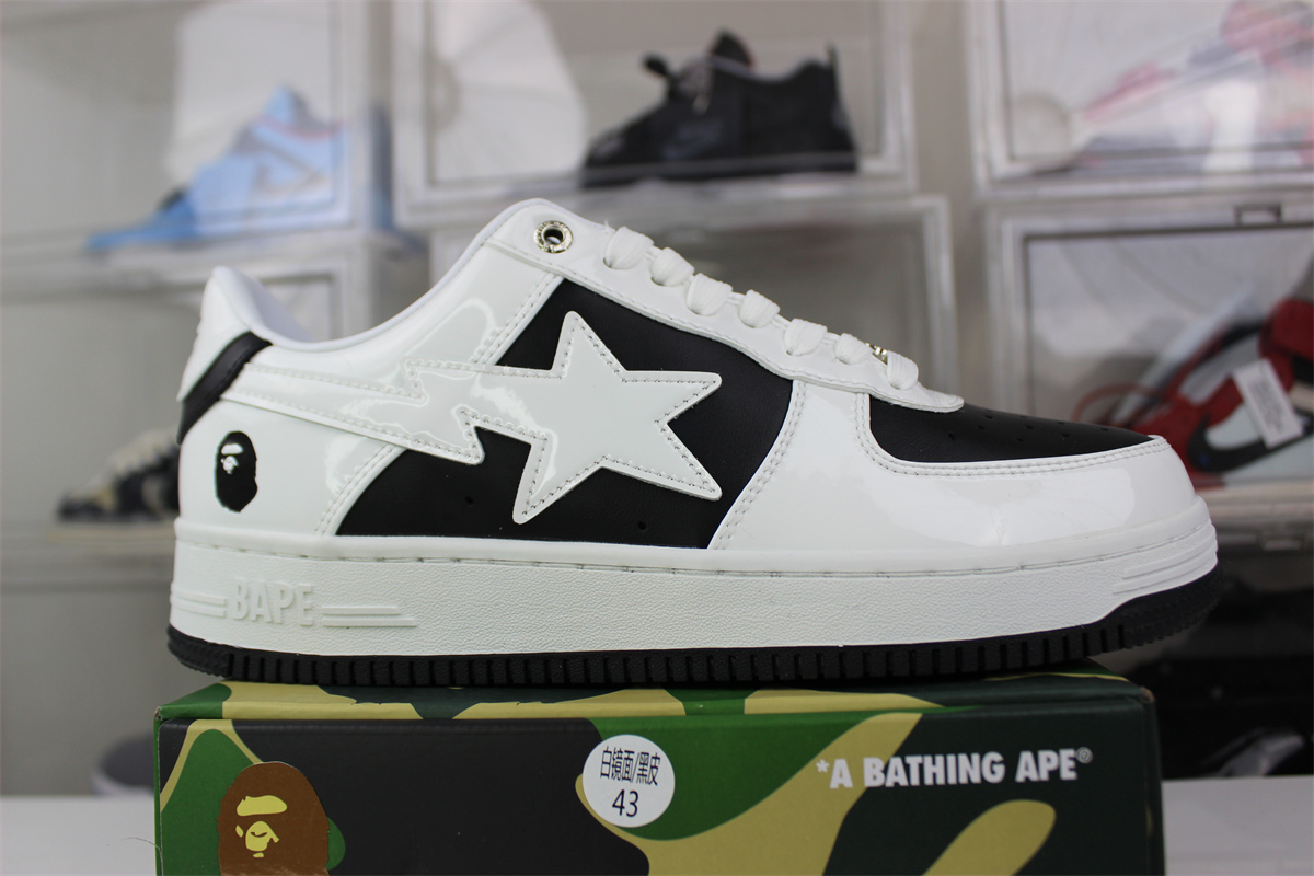BAPE x White Black
