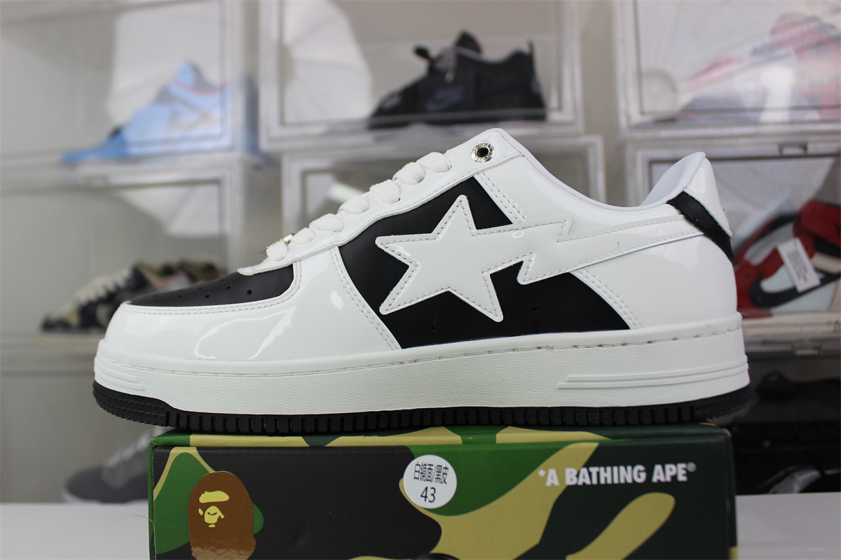 BAPE x White Black