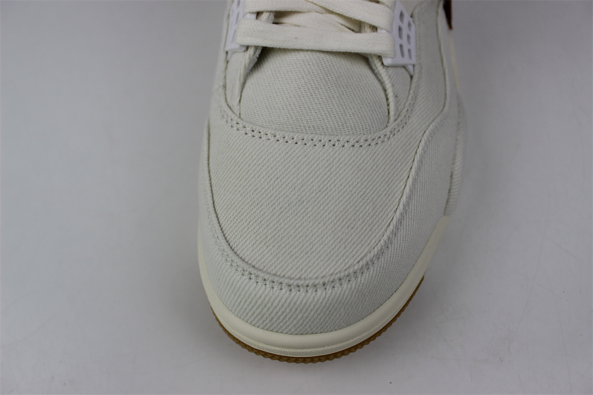 goat air jordan 4 white L*v*s