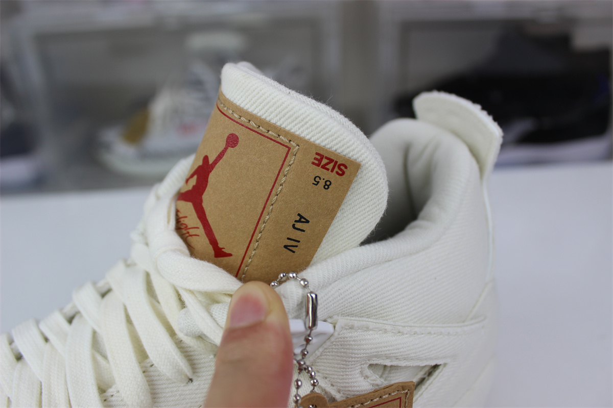 goat air jordan 4 white L*v*s