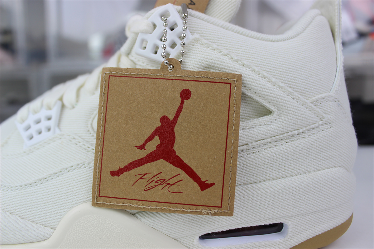 goat air jordan 4 white L*v*s