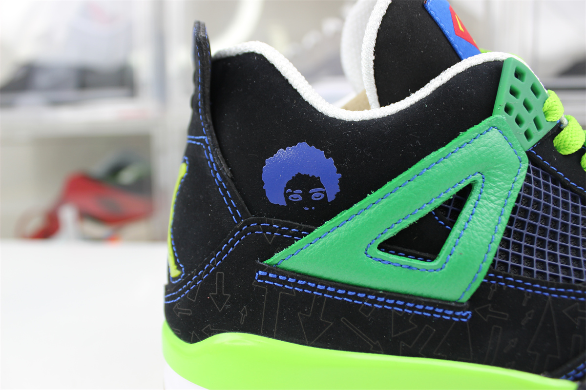 goat air jordan 4 doernbecher black green S*perman