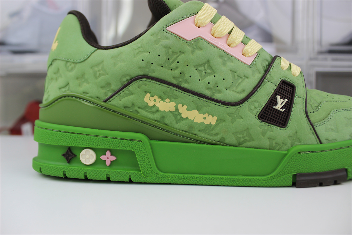 l**is V*t*n lv trainer black chocolate ms0224 green