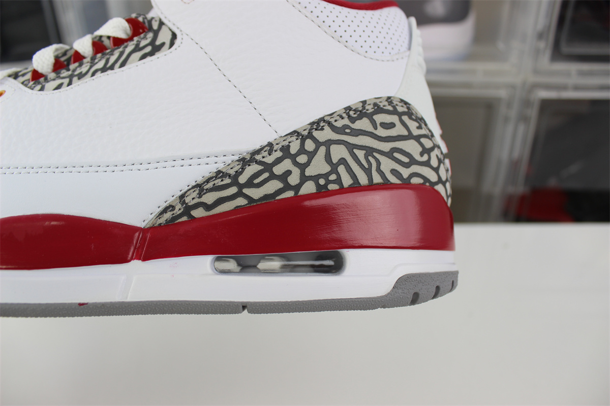 GOAT Air Jordan 3 “Cardinal Red”
