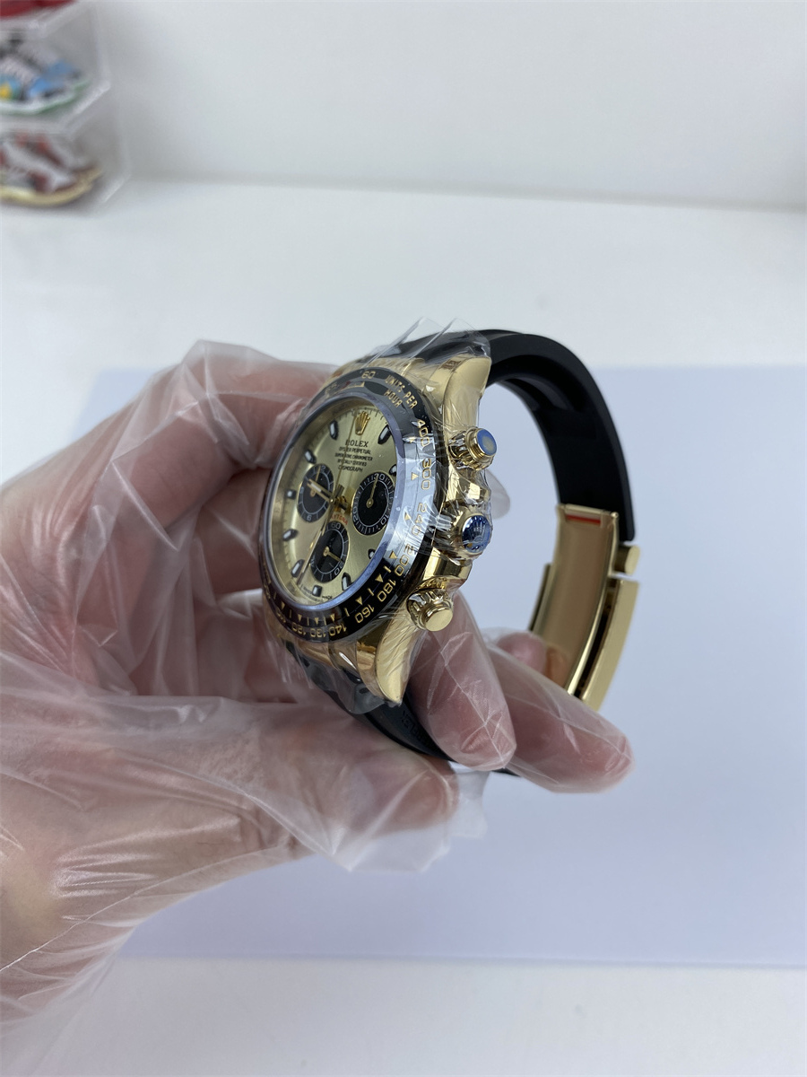 Rolex Trithong watch Golden colorway, 4130 machine (40x12.2mm)