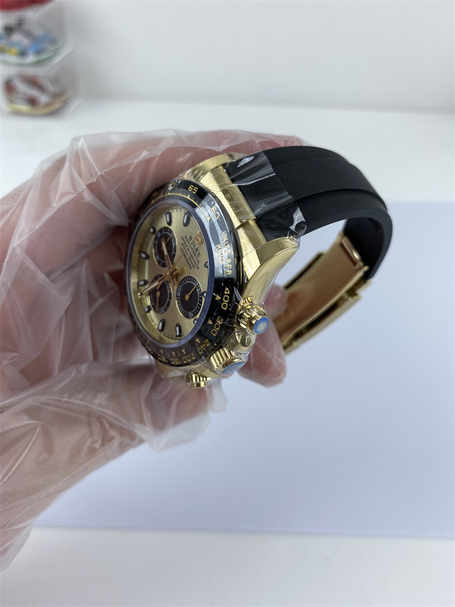 Rolex Trithong watch Golden colorway, 4130 machine (40x12.2mm)