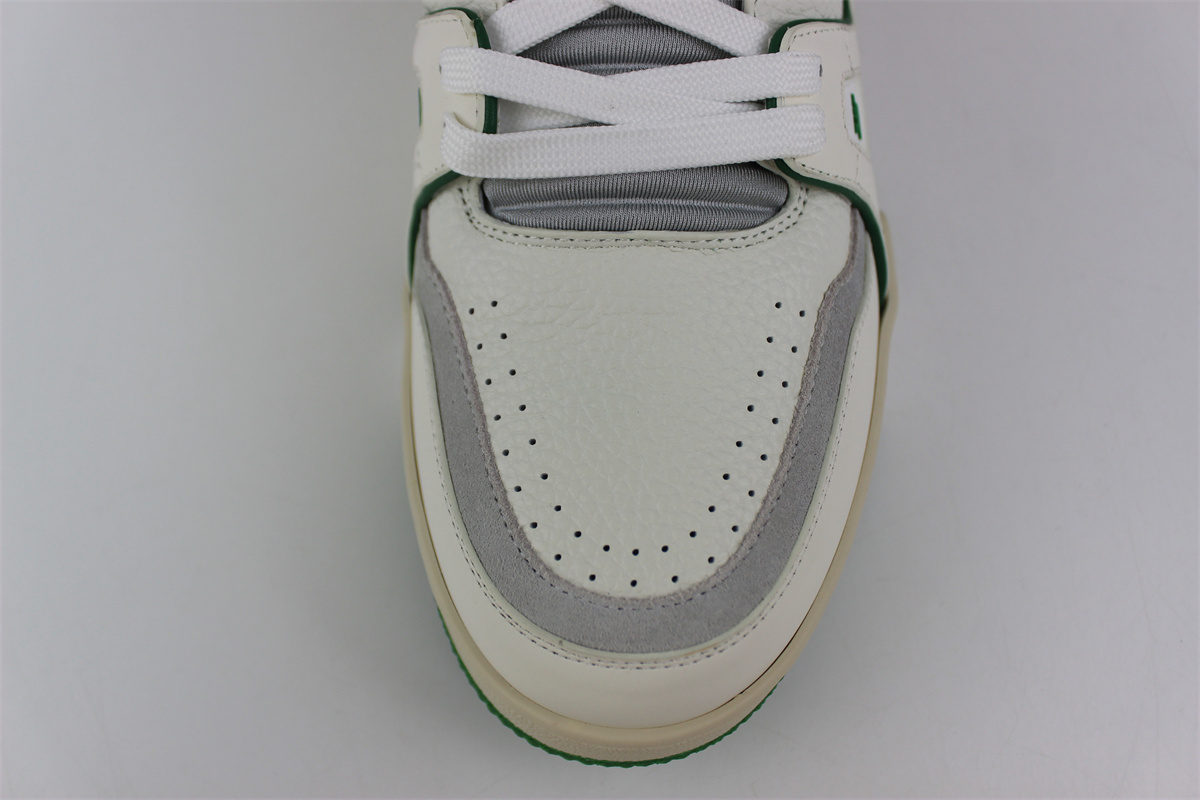l**is V*t*n white green arch light sneaker