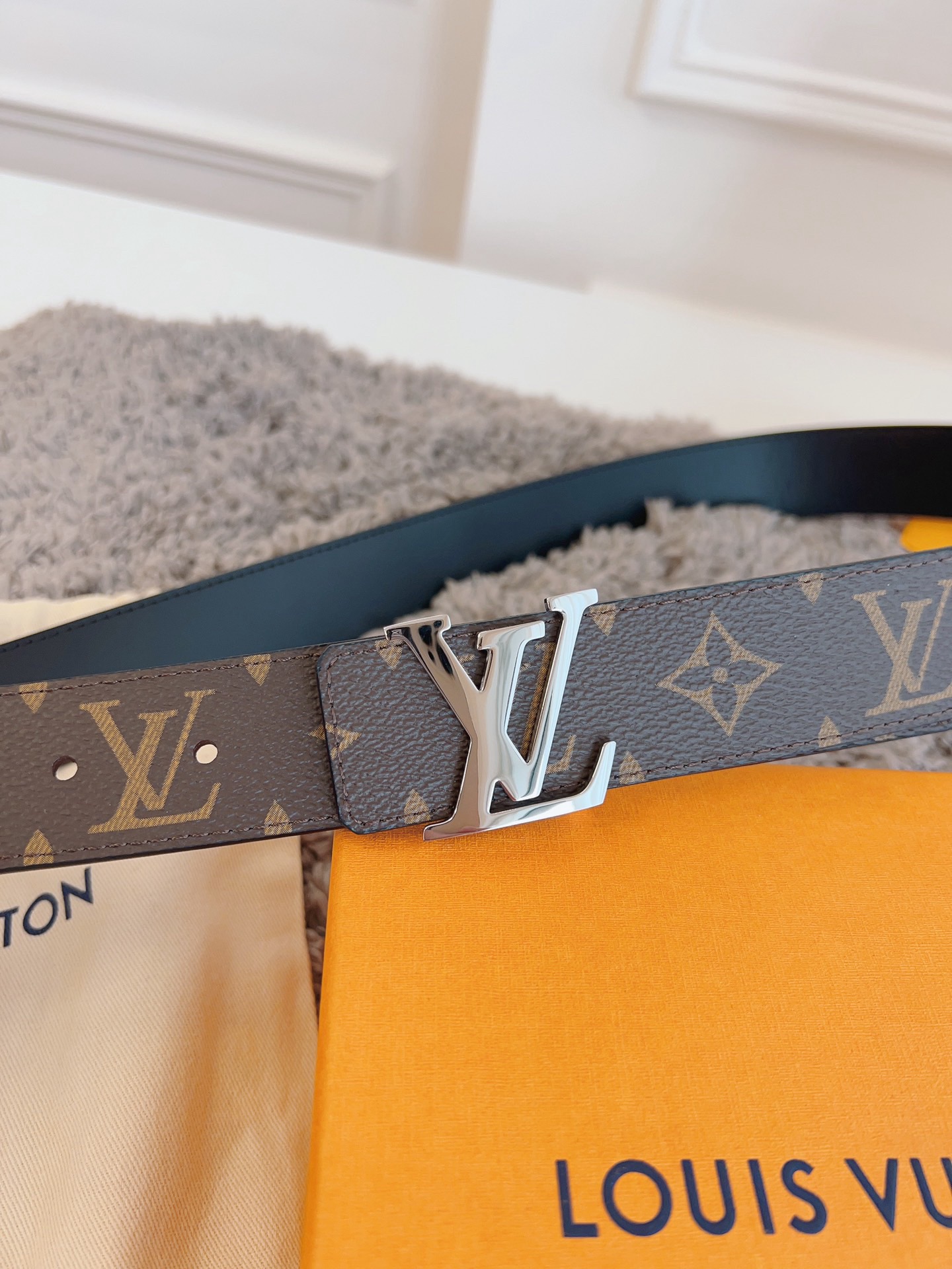 LV Belt Brown