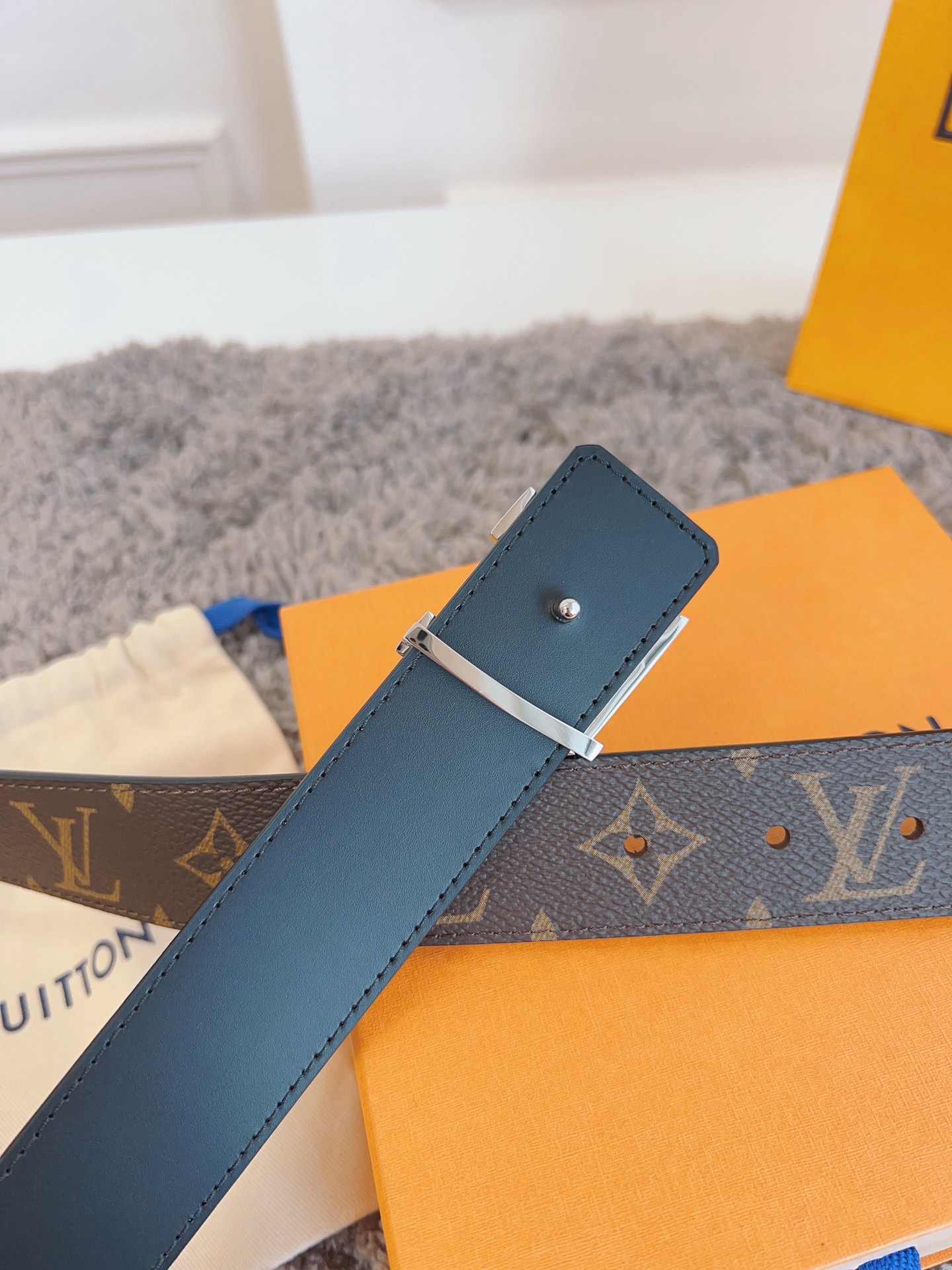 LV Belt Brown